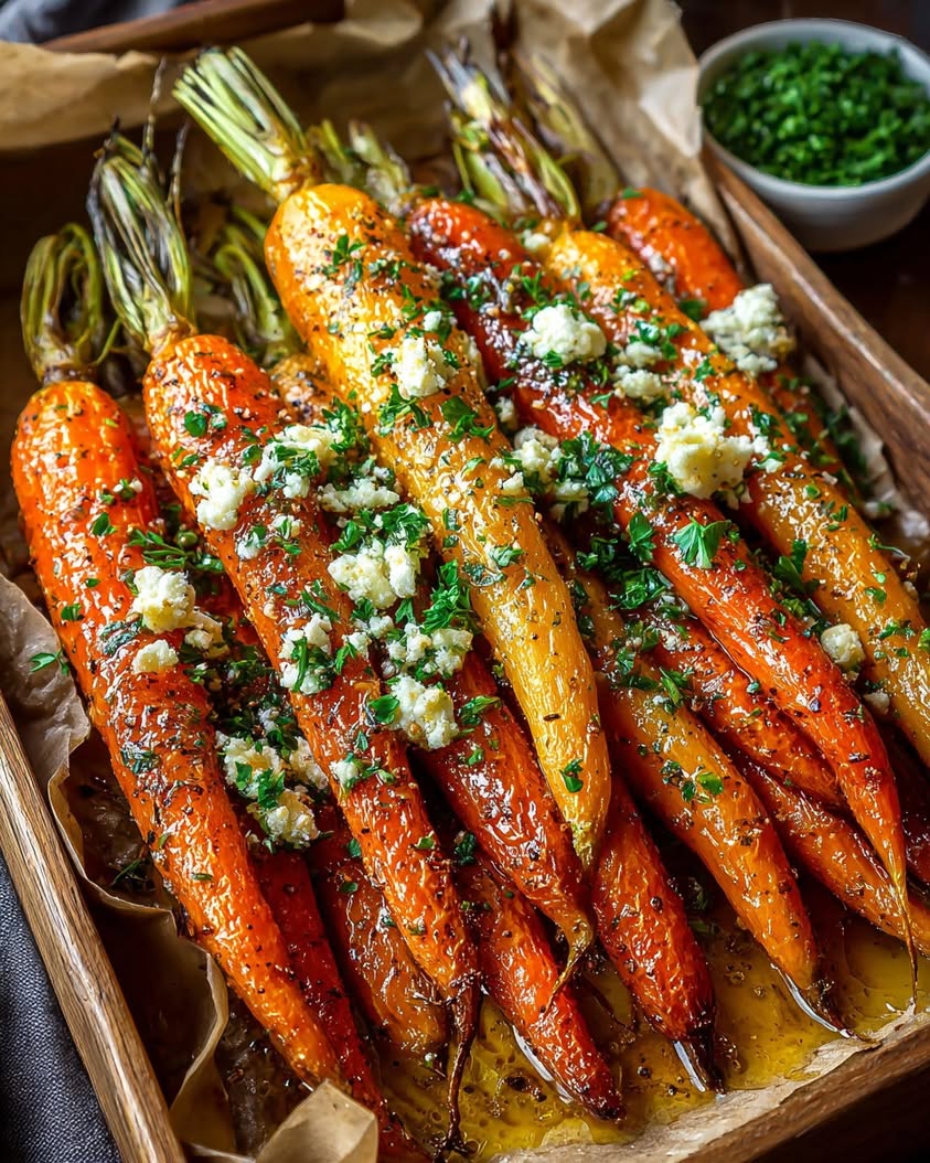 Roasted Honey Garlic Butter Carrots 3 roasted brown butter honey garlic carrots