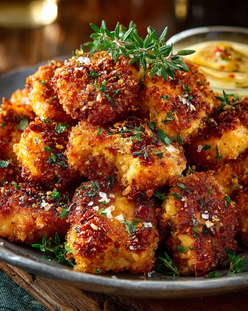 Spiced Pecan Chicken Bites Recipe 3 spiced pecan crusted chicken bites