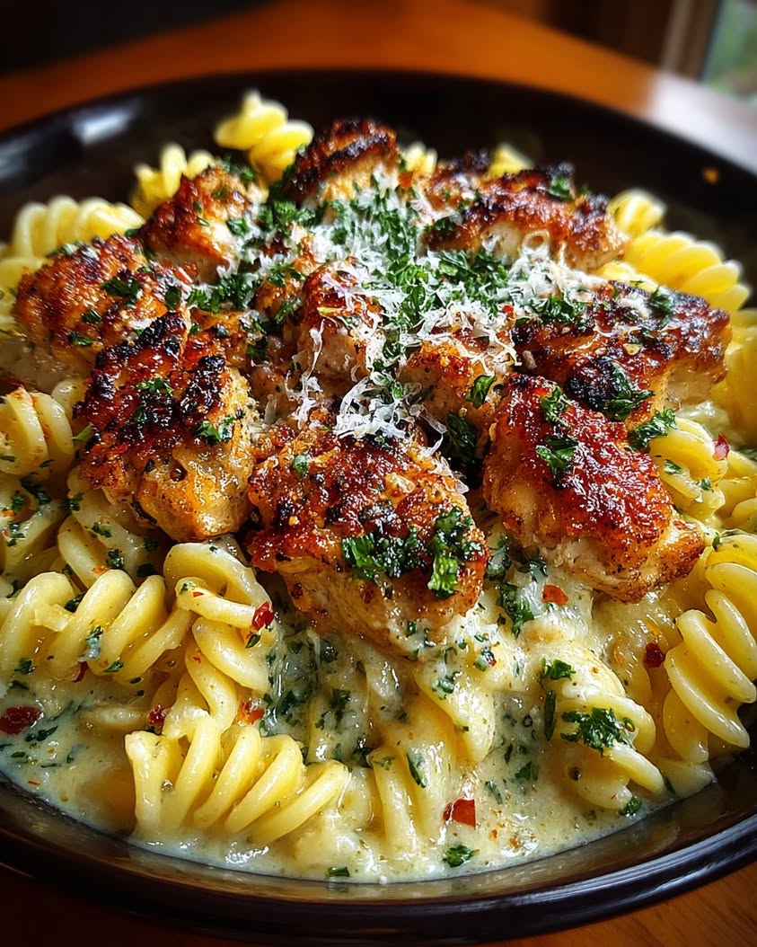 Creamy Garlic Butter Chicken Rotini 3 creamy garlic butter chicken rotini