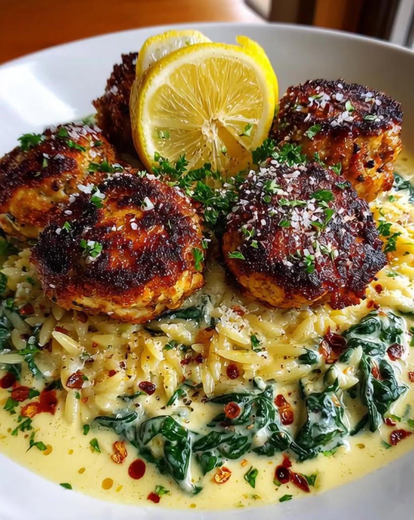 Creamy Lemon Chicken Ricotta Meatballs 3 creamy lemon chicken ricotta meatballs 1