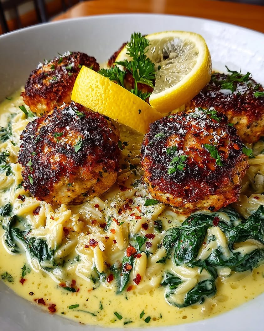 Creamy Lemon Chicken Ricotta Meatballs 3 creamy lemon chicken ricotta meatballs