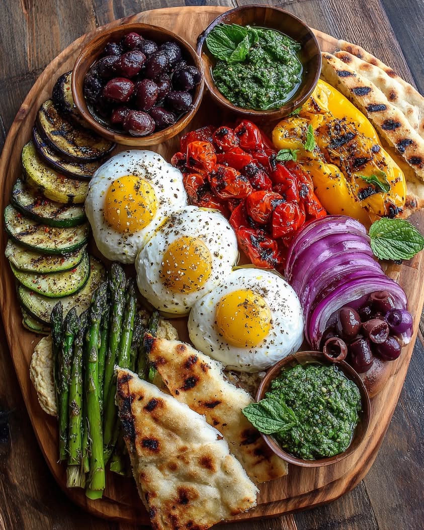 Mediterranean Burrata Roasted Veggie Board 3 mediterranean burrata roasted veggie board