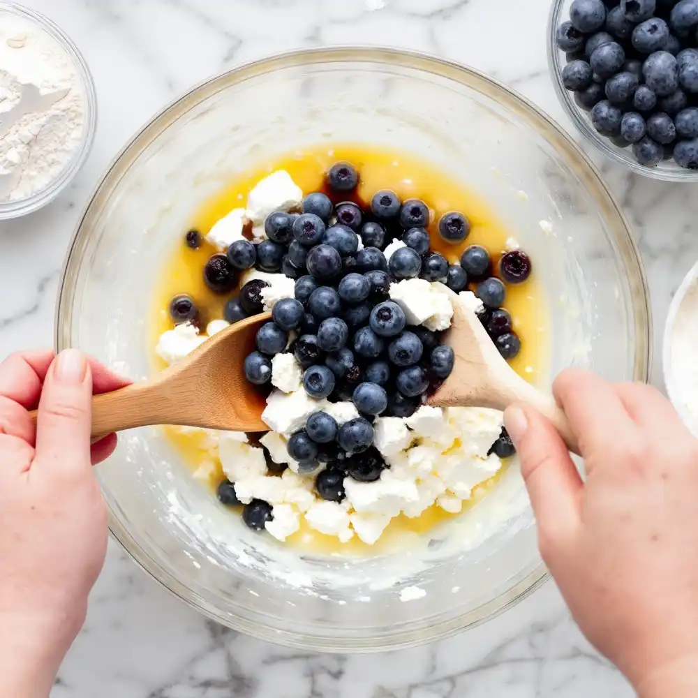 blueberry cottage cheese breakfast bake