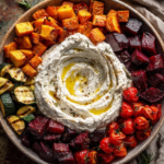cloud cream roasted veggies feta