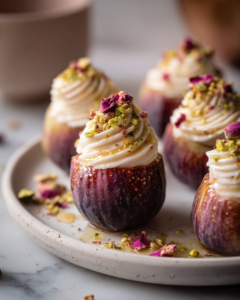 figs stuffed rosewater mascarpone
