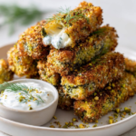 pistachio crusted feta sticks dip