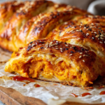 pulled sweet potato pastry braid