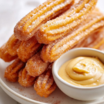 sweet potato churros caramel dip