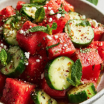 chili lime watermelon cucumber salad