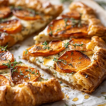 lazy puff pastry sweet potato galette