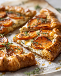 lazy puff pastry sweet potato galette
