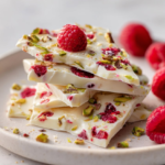 raspberry pistachio yogurt bark