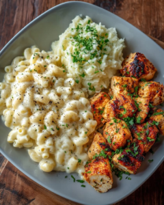 creamy mac cheese mashed potatoes chicken