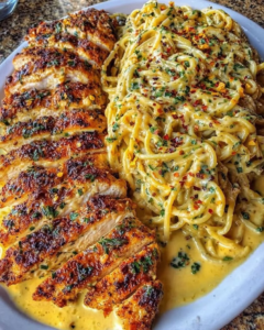 garlic parmesan chicken spaghetti