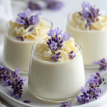 lavender white chocolate panna cotta