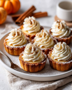 pumpkin spice cream cheese tartlets