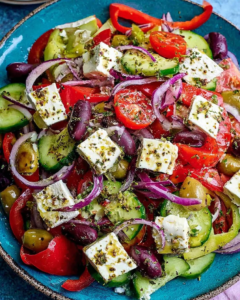 traditional greek horiatiki salad