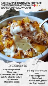 baked apple cinnamon cottage cheese