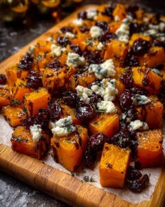 caramelized butternut squash gorgonzola cranberry