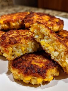 corn cottage cheese patties