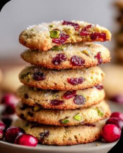 cranberry pistachio bliss cookies