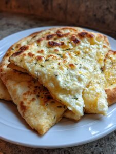 garlic cottage cheese flatbread