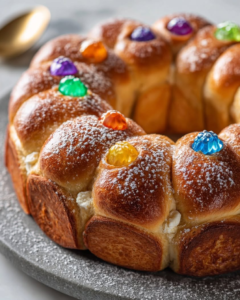 golden bread ring crystal center