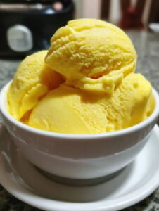 mango cottage cheese ice cream