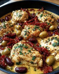 mediterranean chicken feta olives