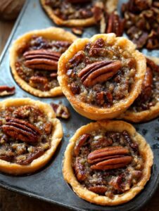 mini pecan pies