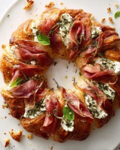 prosciutto puff pastry wreath