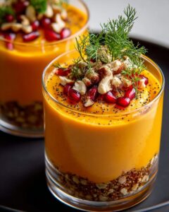 airy carrot mousse hazelnut