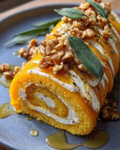 butternut goat cheese roulade