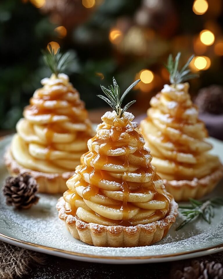 Caramel Apple and Brie Christmas Tree Tartlets for Holiday Parties