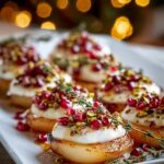 caramelized pear burrata jewels
