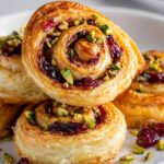 cranberry pistachio puff pastry pinwheels