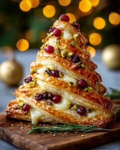 festive brie cranberry puff pastry