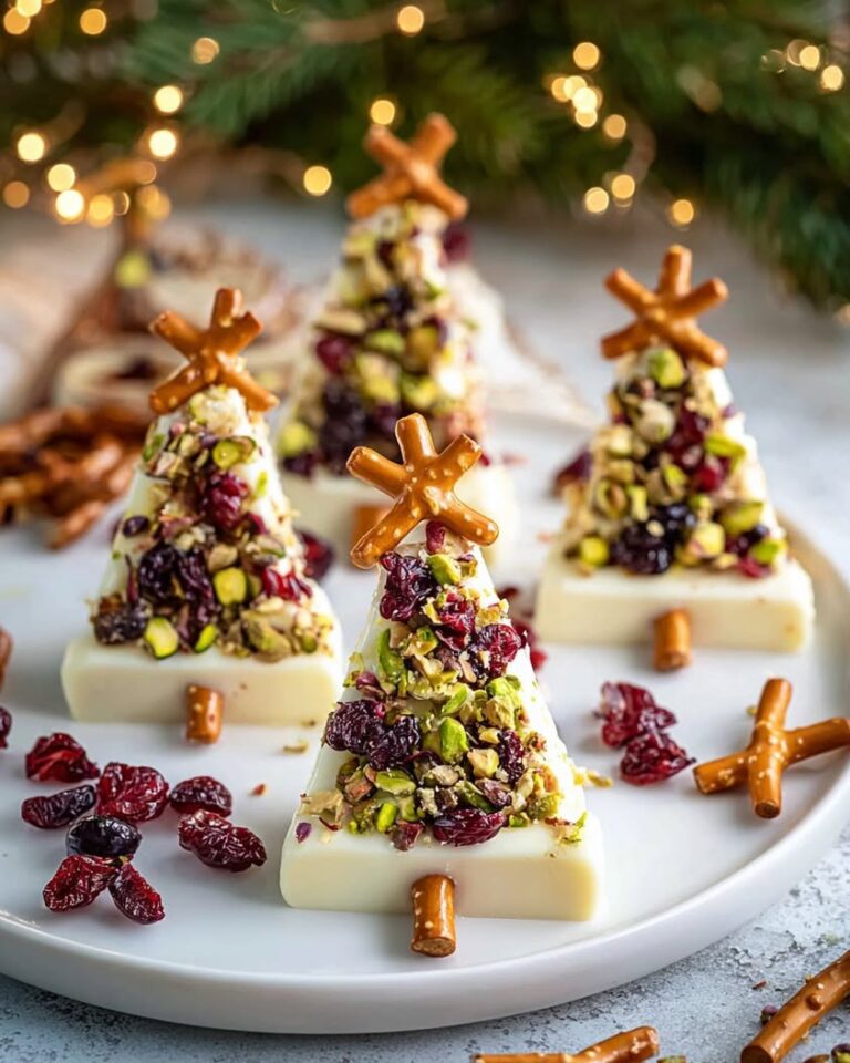 Festive Pistachio-Cranberry Holiday Cheese Trees Recipe