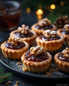 fig walnut cinnamon tartlets