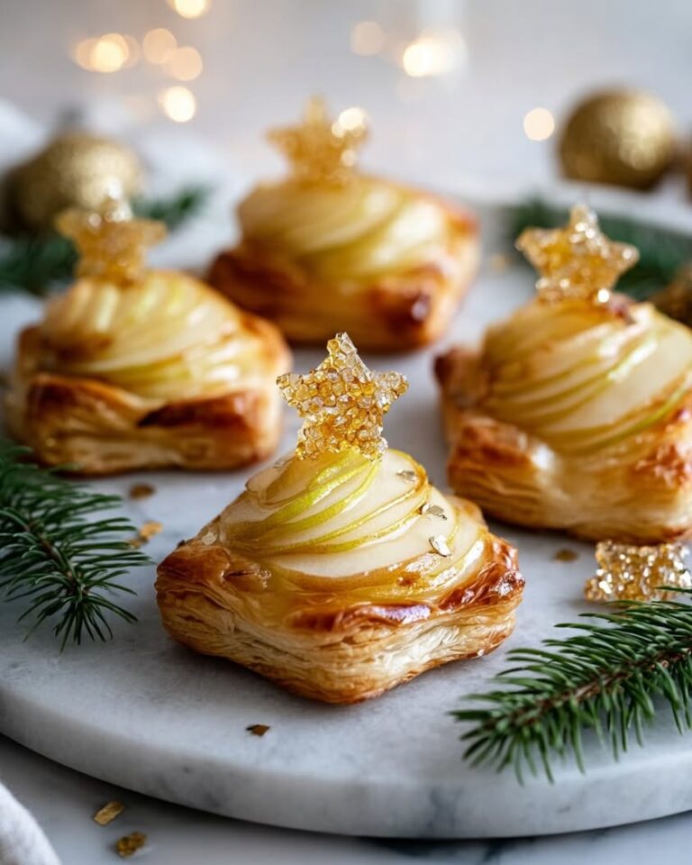 golden pear brie pastry stars