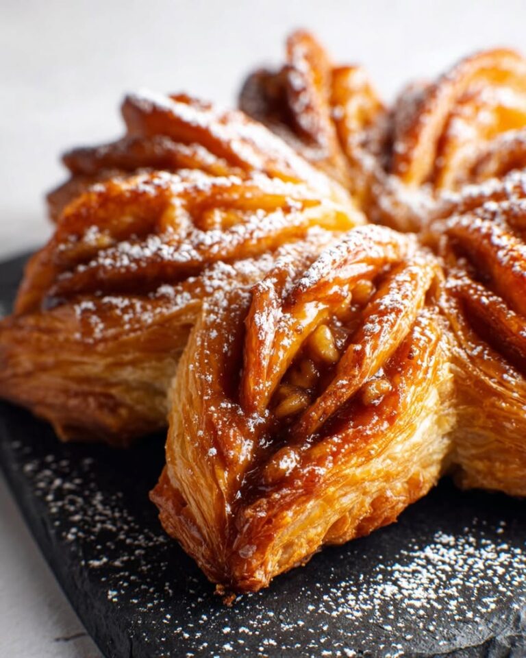 Golden Walnut Maple Puff Pastry Star Recipe for the Holidays