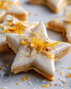 orange almond white chocolate shortbread
