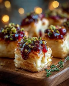 pistachio crusted brie bites 1