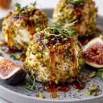 pistachio crusted brie fig jam