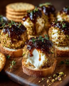 pistachio goat cheese bites 1