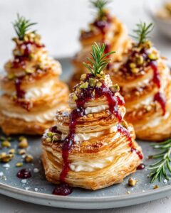 puff pastry trees burrata cranberry