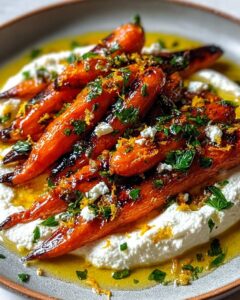 Roasted Carrots with Whipped Ricotta and Hot Honey Recipe