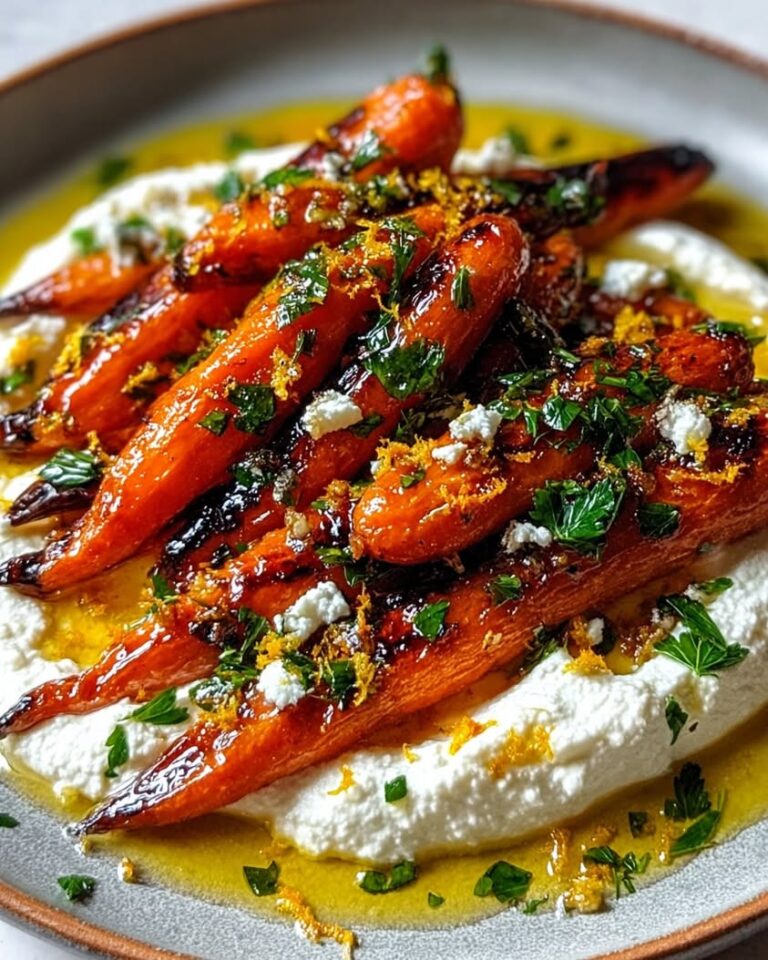 Roasted Carrots with Whipped Ricotta and Hot Honey Recipe