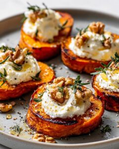 sweet potato crostini honeyed feta 1