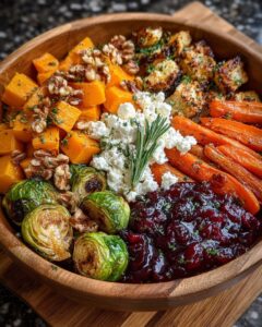 caramelized roasted vegetables feta glaze